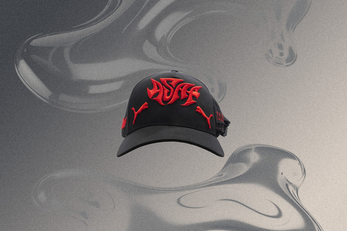 Puma x A$AP Rocky Seatbelt Cap - Black/Fierce Red