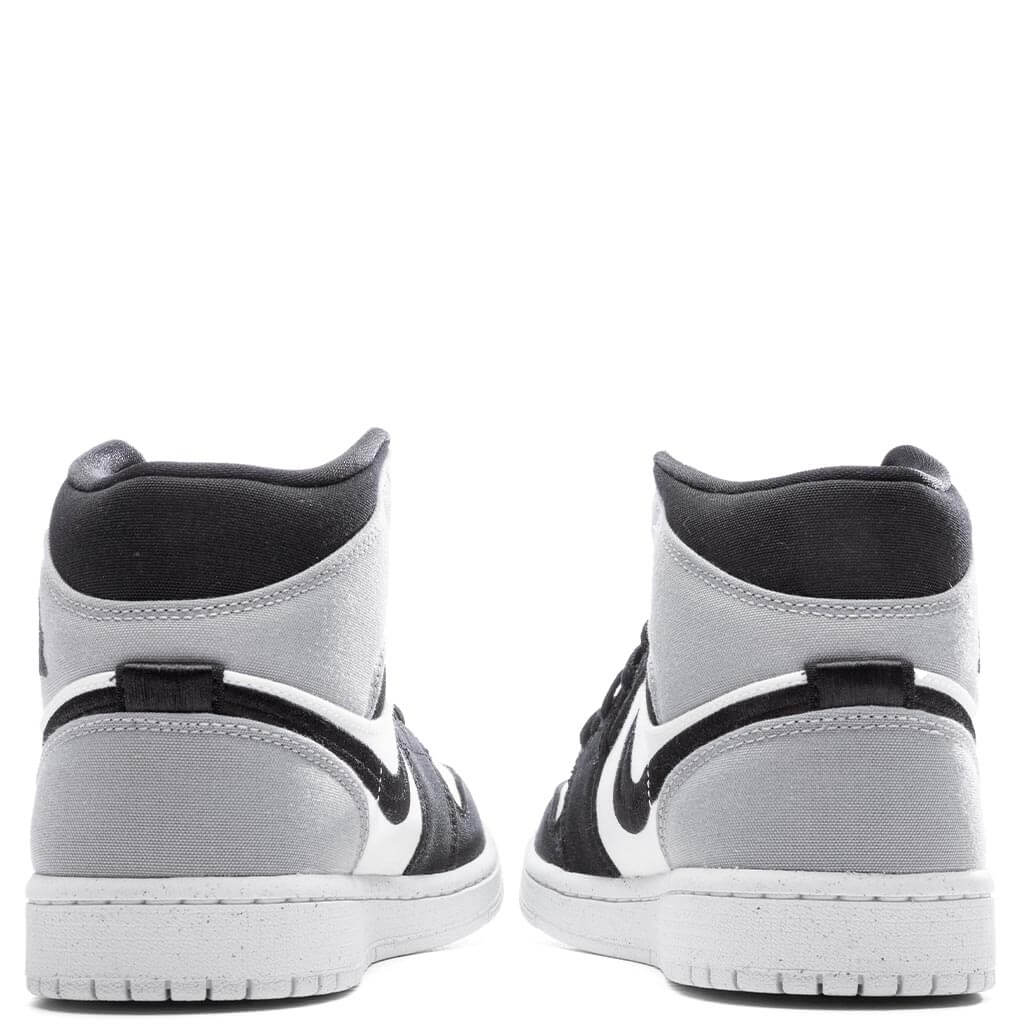 Women's Air Jordan 1 Mid SE - Sail/Black/Light Steel Grey