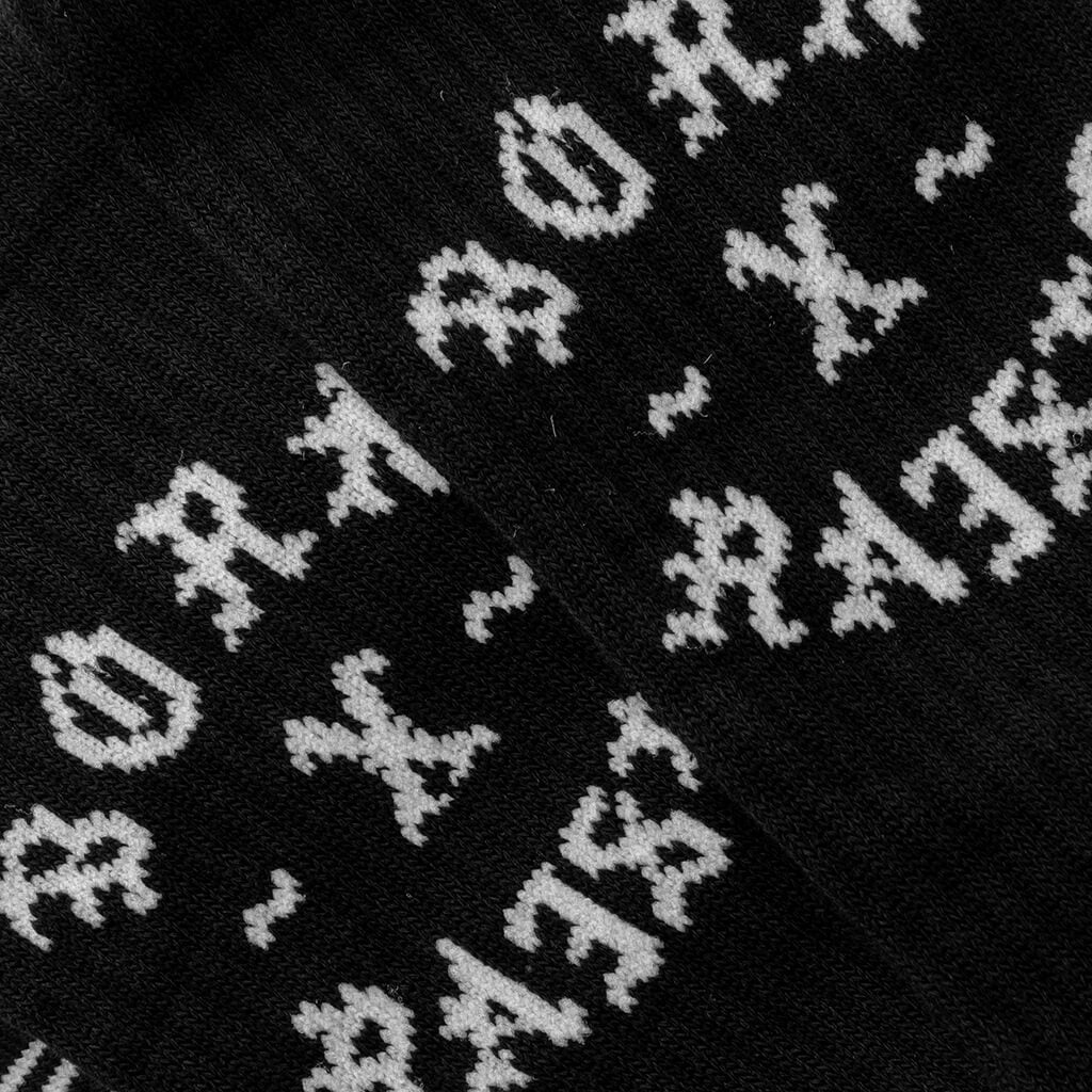 10 Toes Down Rocker Socks - Black