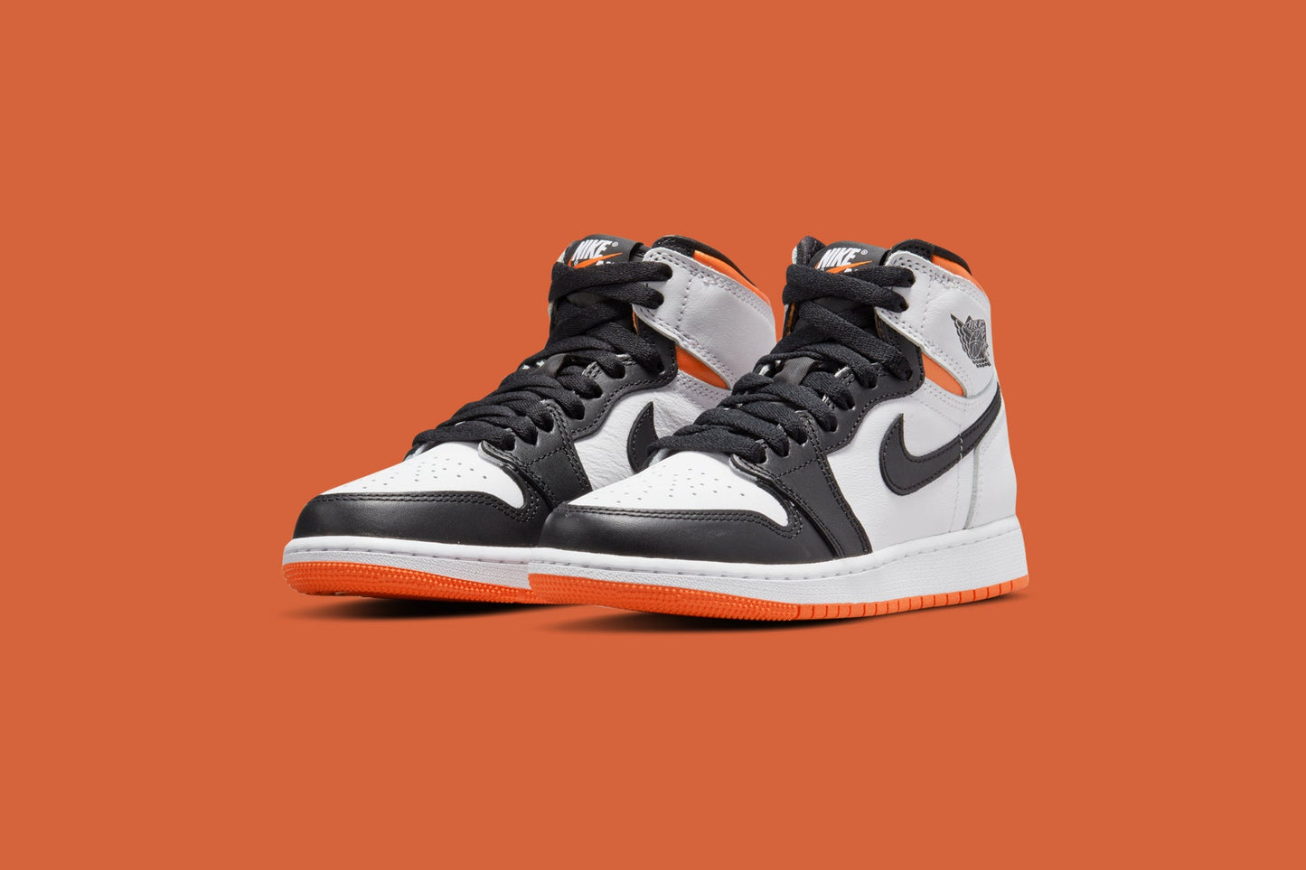 Air Jordan 1 Retro High OG (GS) - White/Electro Orange
