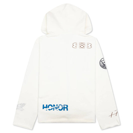1988 Full Zip Hoodie - White