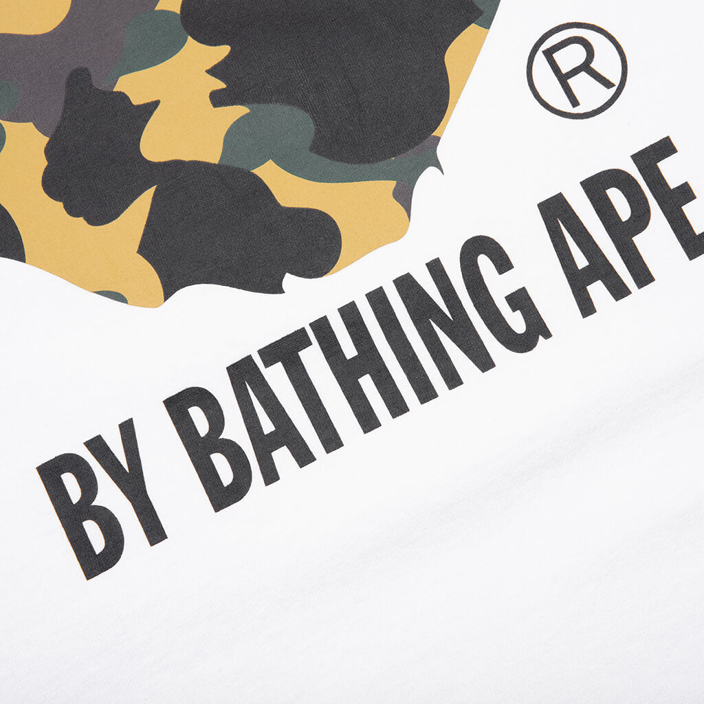 1st Camo by Bathing Ape Tee - White/Yellow