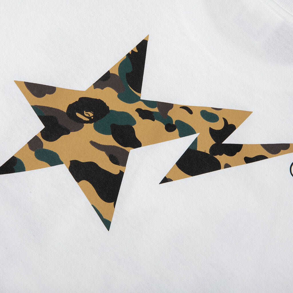 1st Camo Bape STA Tee - White