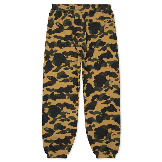 1st Camo One Point Relaxed Fit Sweat Pants - Yellow