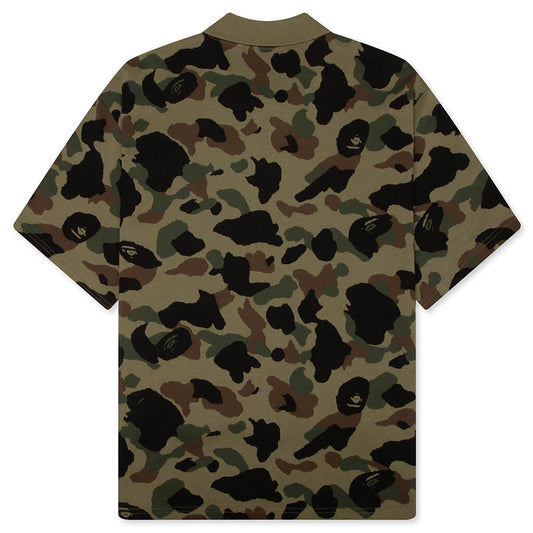 1st Camo Relaxed Fit Polo Shirt - Green