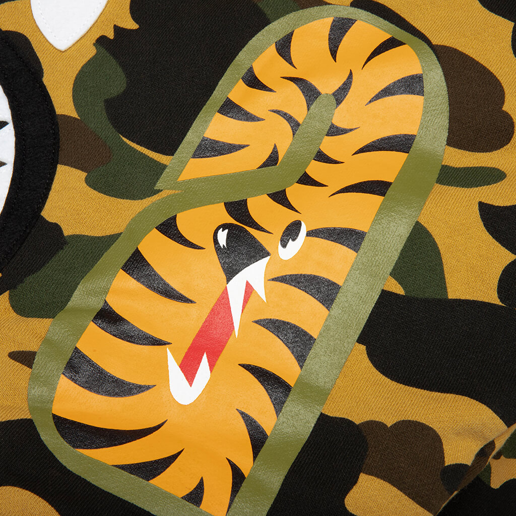 1st Camo Shark Full Zip Hoodie - Yellow