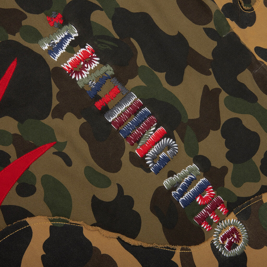 1st Camo Upcycled Relaxed Fit Full Zip Hoodie - Multi