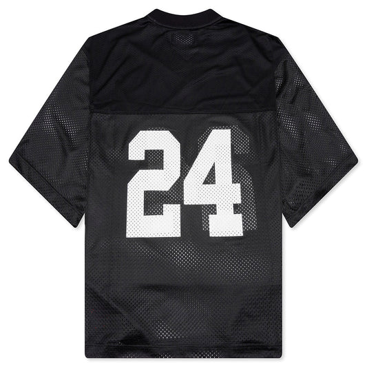 24 Mesh Boxy Jersey - Black