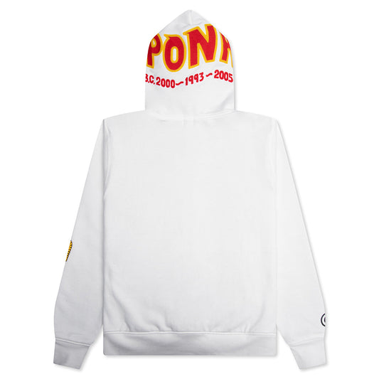 2nd Shark Full Zip Hoodie - White