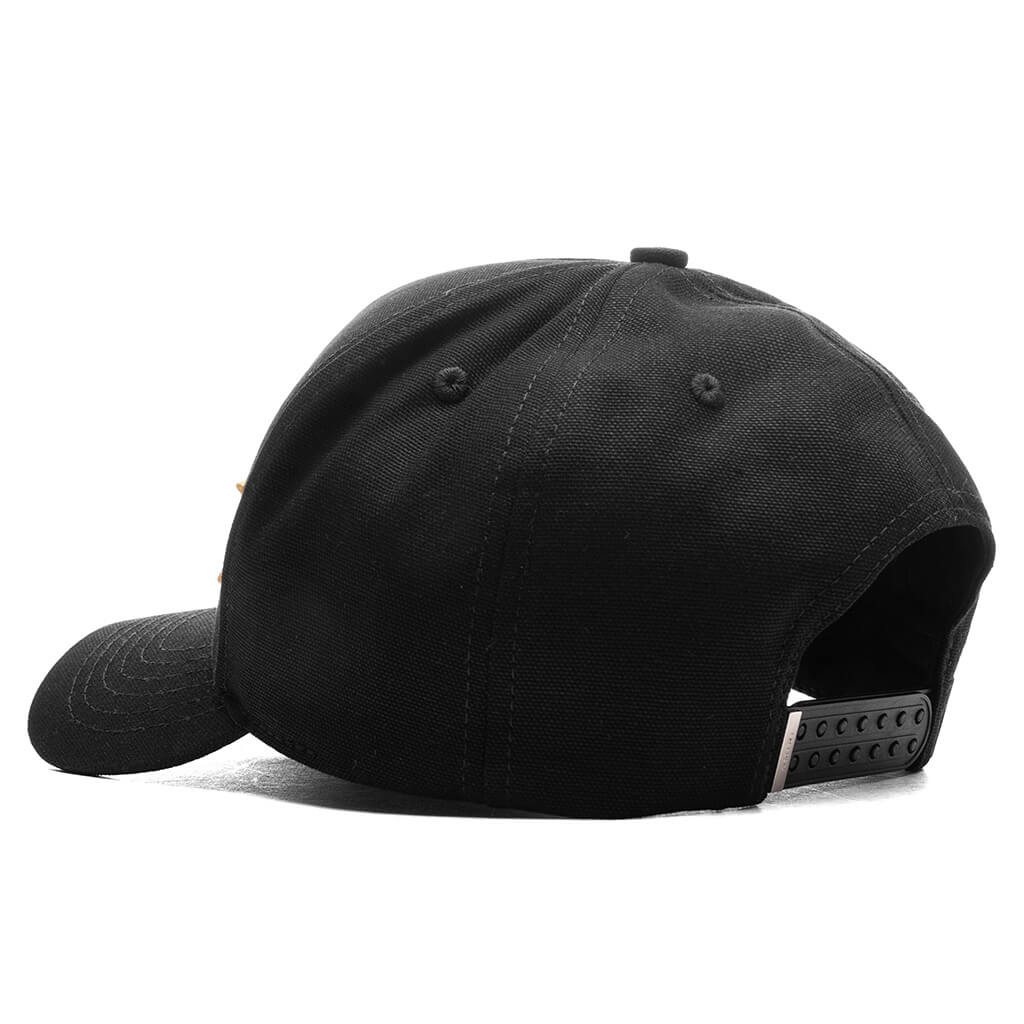 3 Star Canvas Hat - Black Champagne