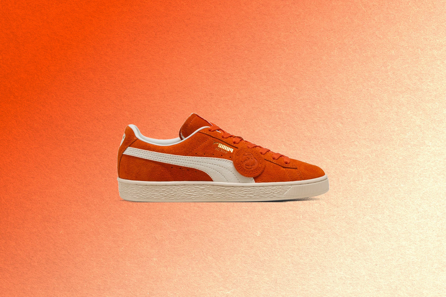 Suede Charles F. Stead IV - Orange Glow/White