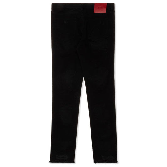 4 Pocket Denim Pant - Black