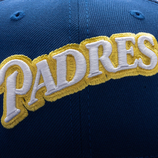 Feature x New Era 59FIFTY Fitted SD Padres Cooperstown - Songbird Blue/Twill Grey