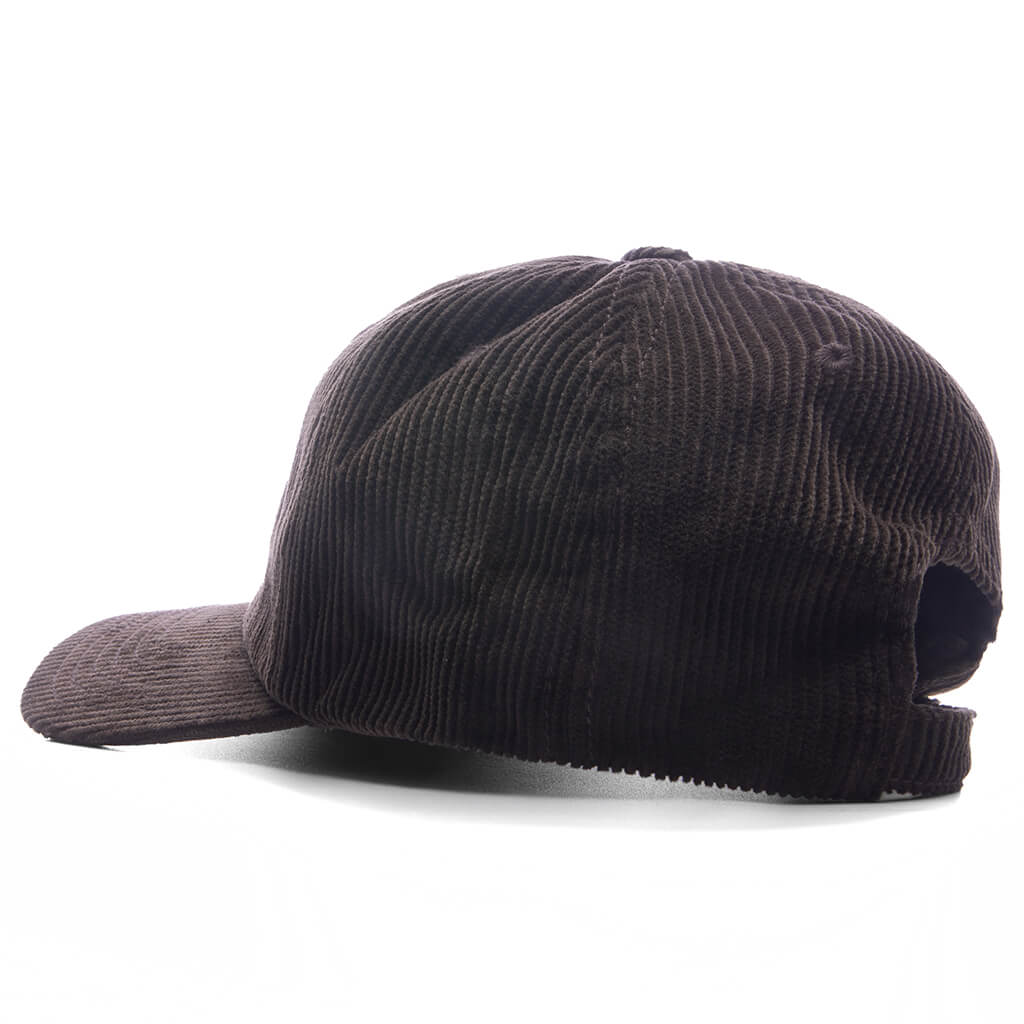 6 Panel Corduroy Cap - Brown