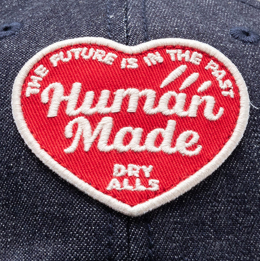6 Panel Denim Cap - Indigo