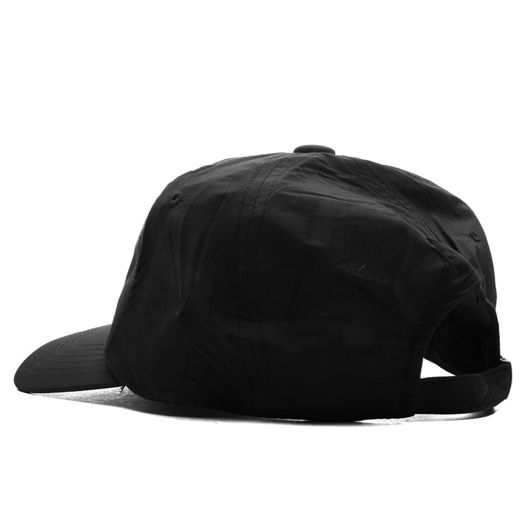 5 Panel Nylon Cap - Black