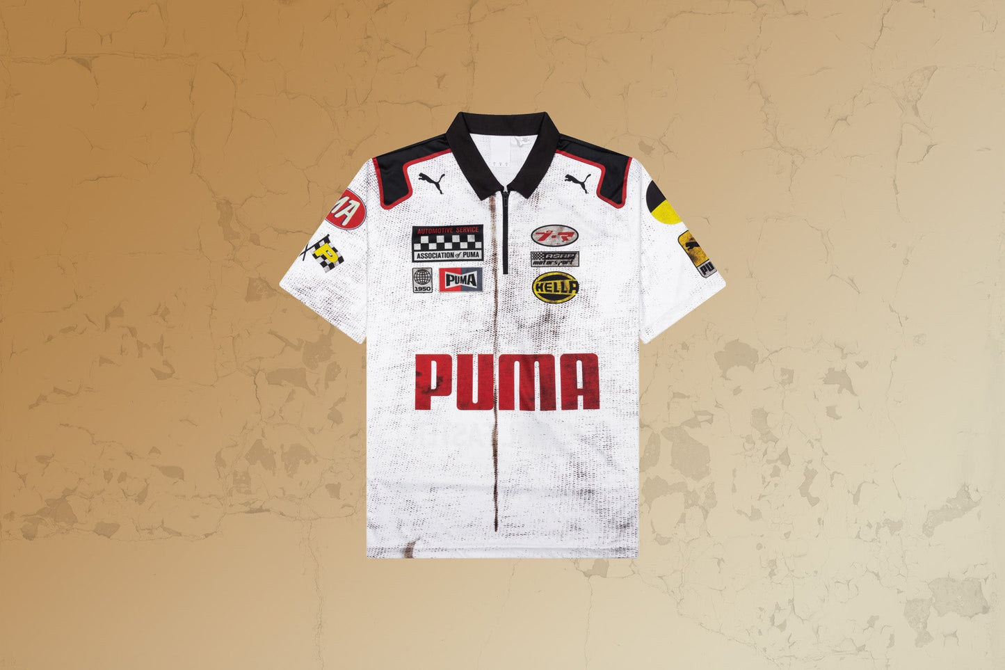 Puma x A$AP Rocky Team Zip Polo - White
