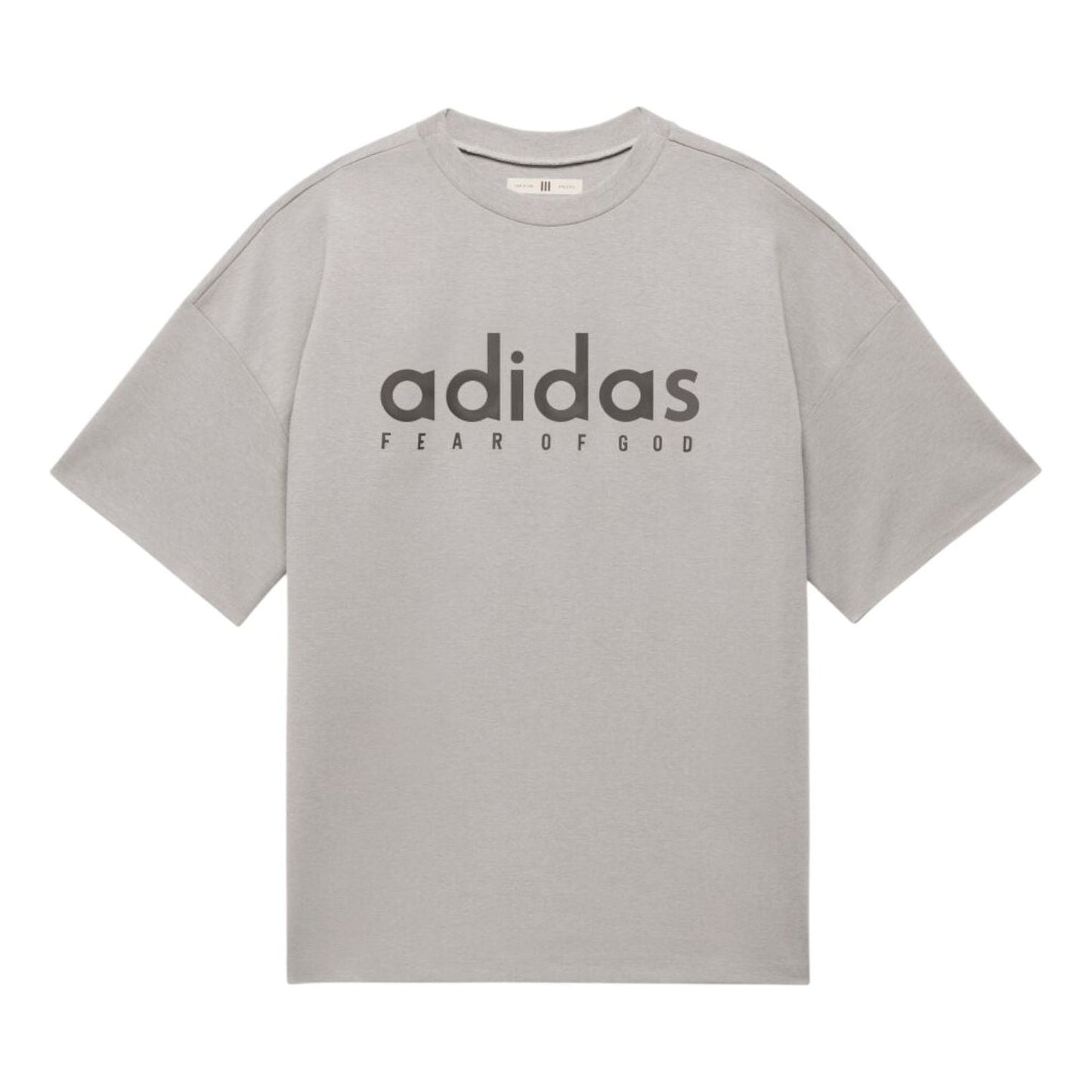 adidas x FEAR OF GOD ATHLETICS Oversized T-Shirt Asia Sizing 'Heather Grey' JZ4894