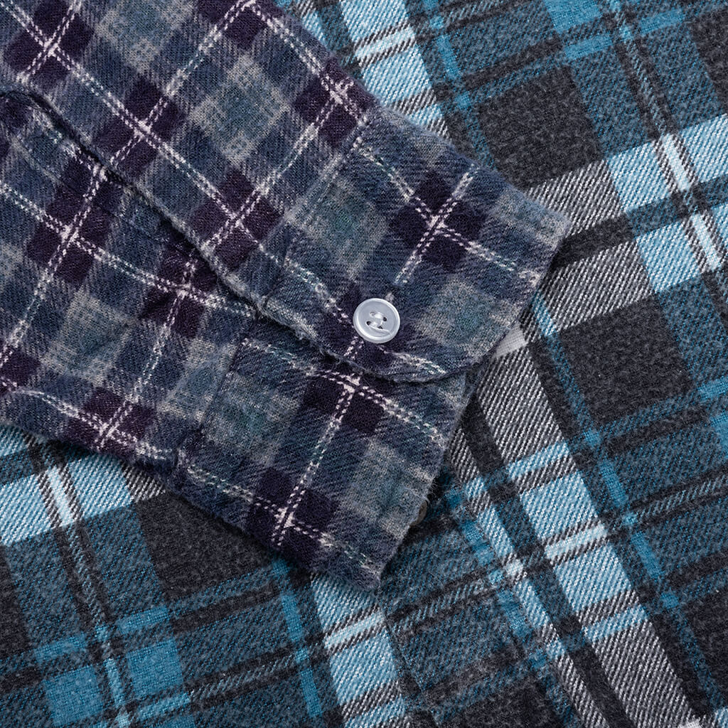 7 Cuts Wide Flannel Shirt - Assorted