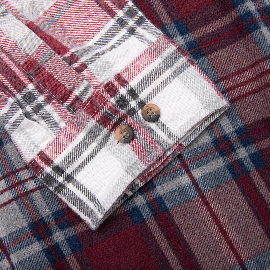 7 Cuts Zipped Wide Shirt - Assorted