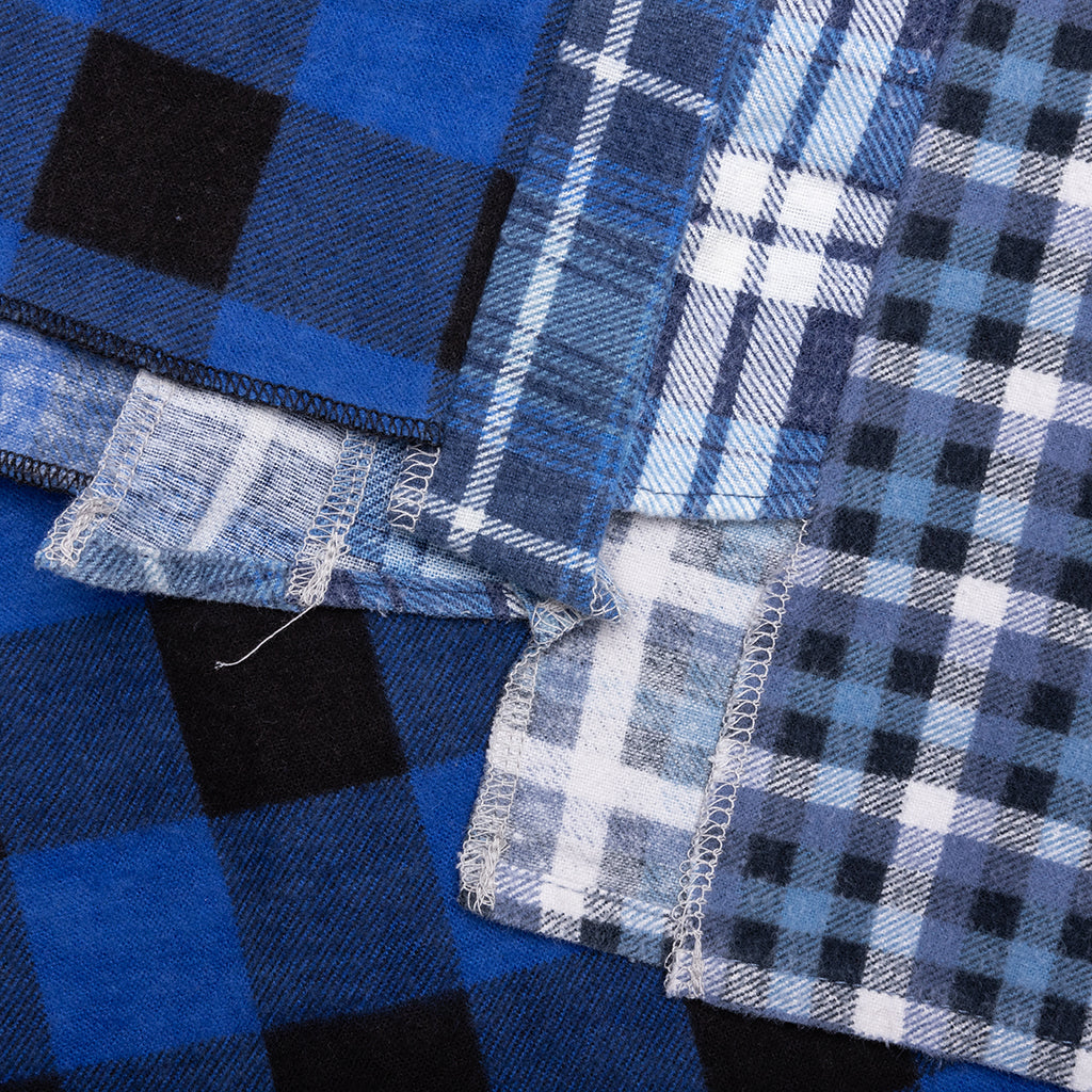 7 Cuts Wide Flannel Shirt - Assorted