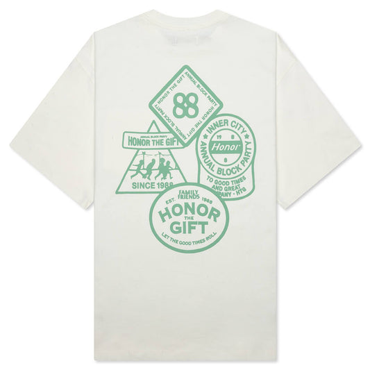 88 Block T-Shirt - Bone