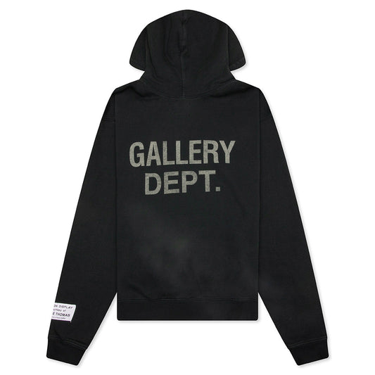 90's GD Logo Hoodie - Vintage Black