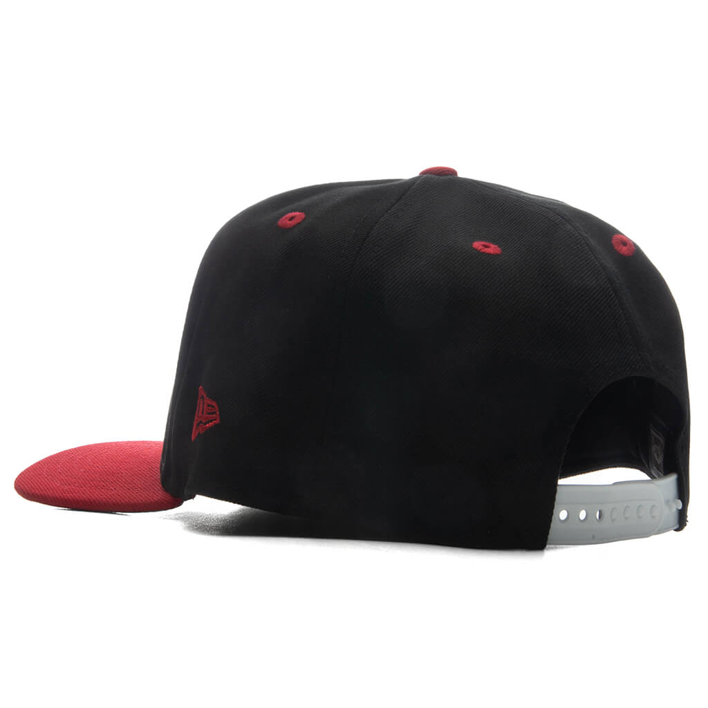 9FIFTY A-Frame Curved Hardwood Classics Script Snapback - Chicago Bulls