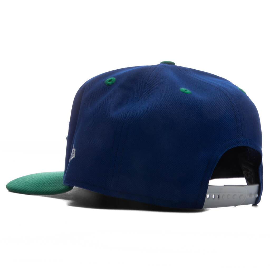 9FIFTY A-Frame Curved Hardwood Classics Script Snapback - Dallas Mavericks