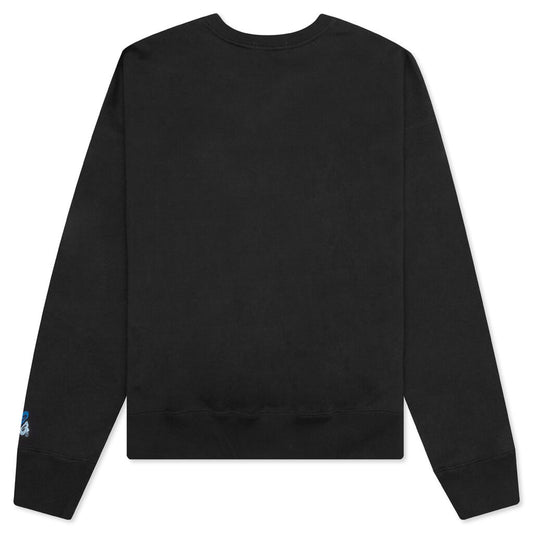 Abc Camo Patch Loose Fit Crewneck - Black
