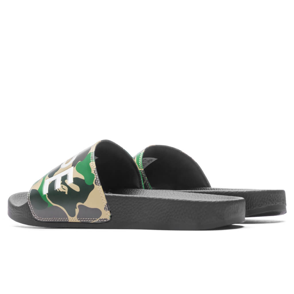 Abc Camo Slide Sandals - Green