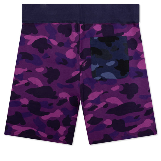 Crazy Camo Shark Sweat Shorts - Red