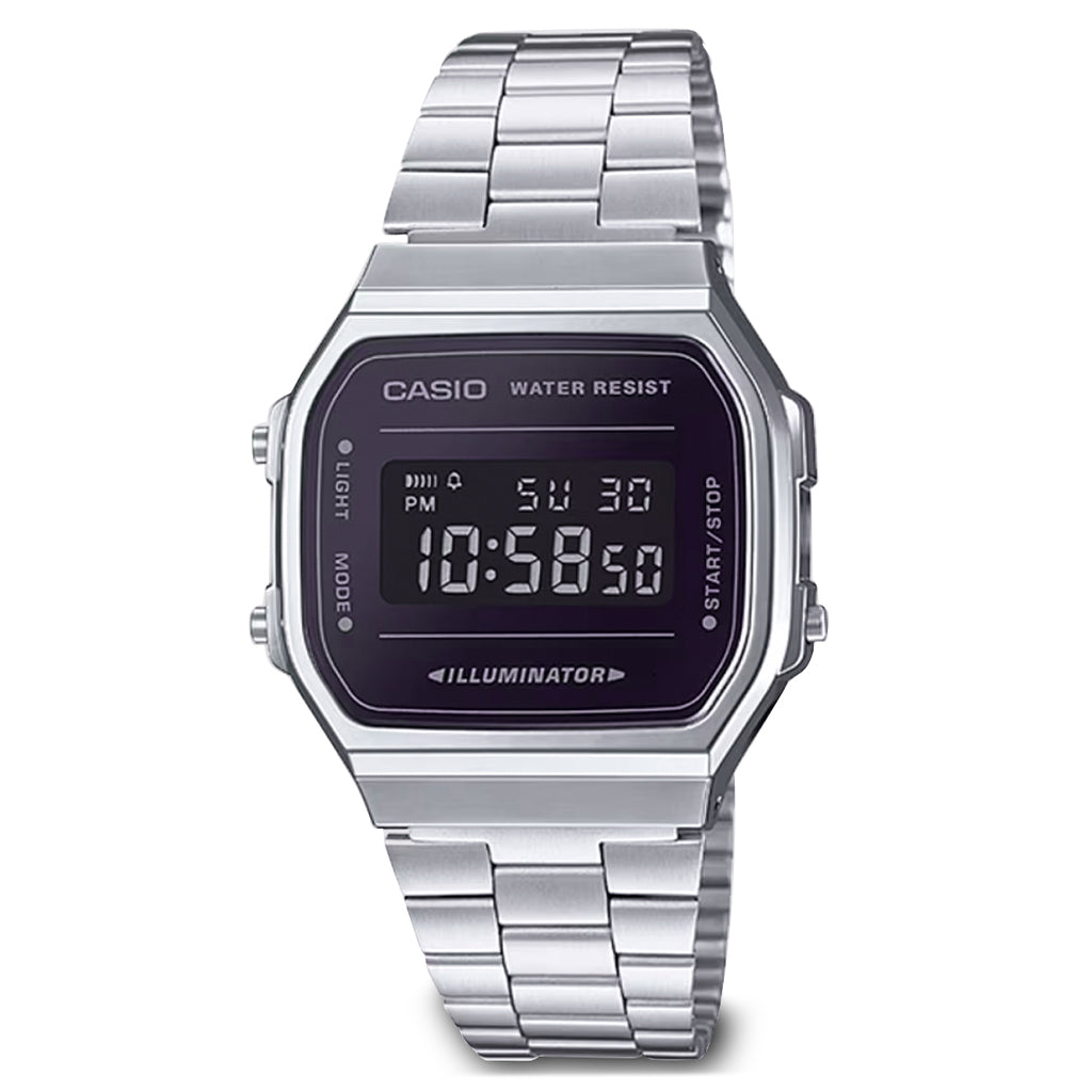 A168WEM-1VT - Vintage Silver/Black Metal