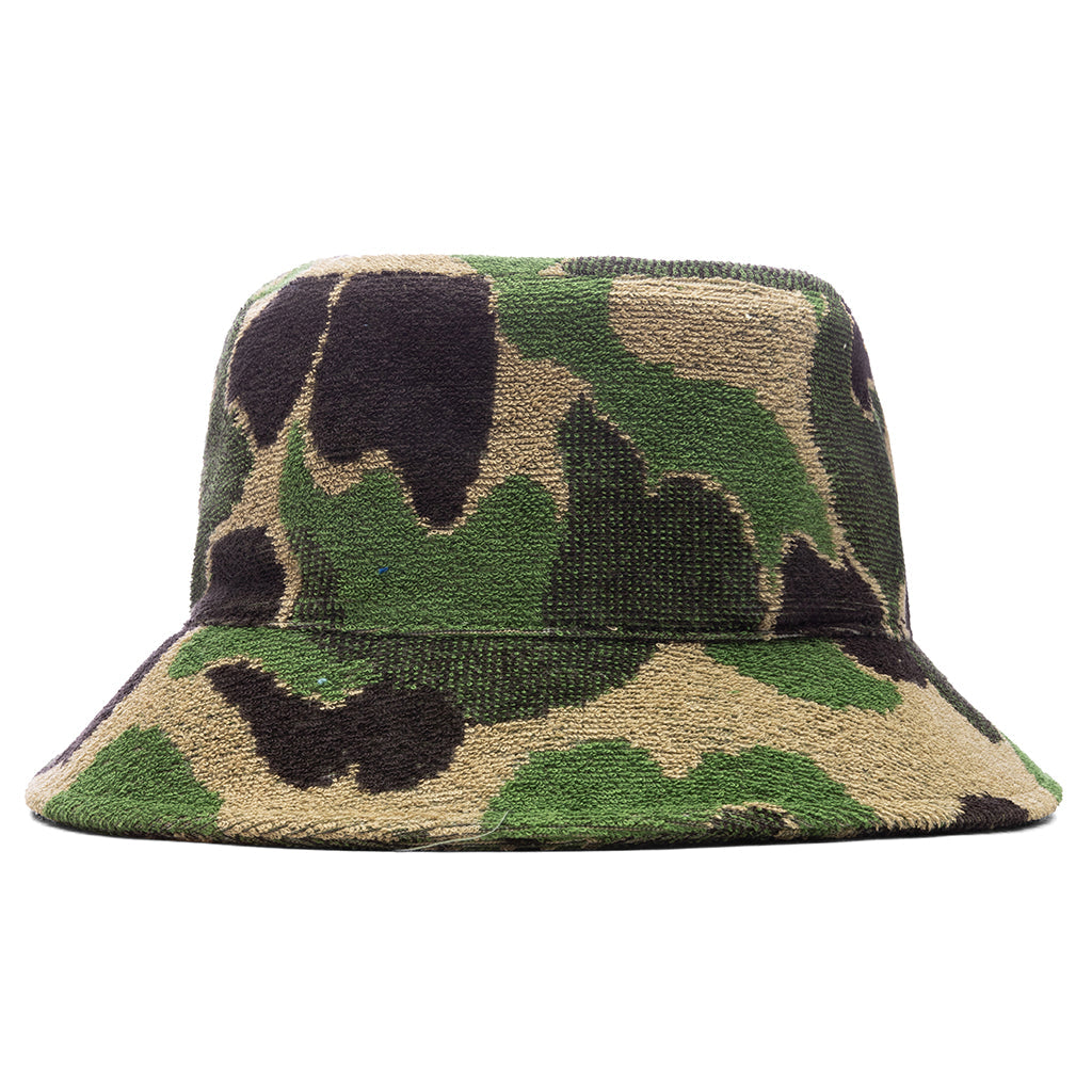 ABC Camo Pile Jacquard Bucket Hat - Green