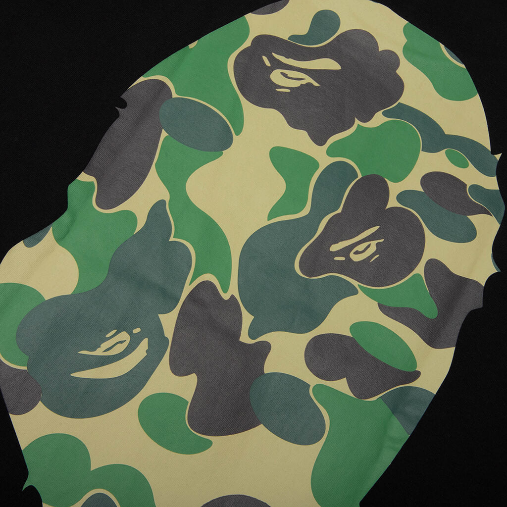 ABC Camo Big Ape Head Tee - Black/Green