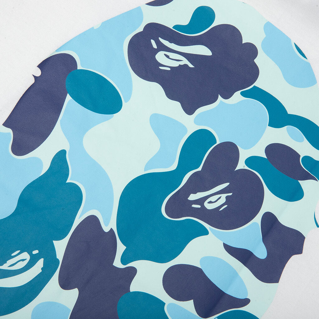 ABC Camo Big Ape Head Tee - White/Blue