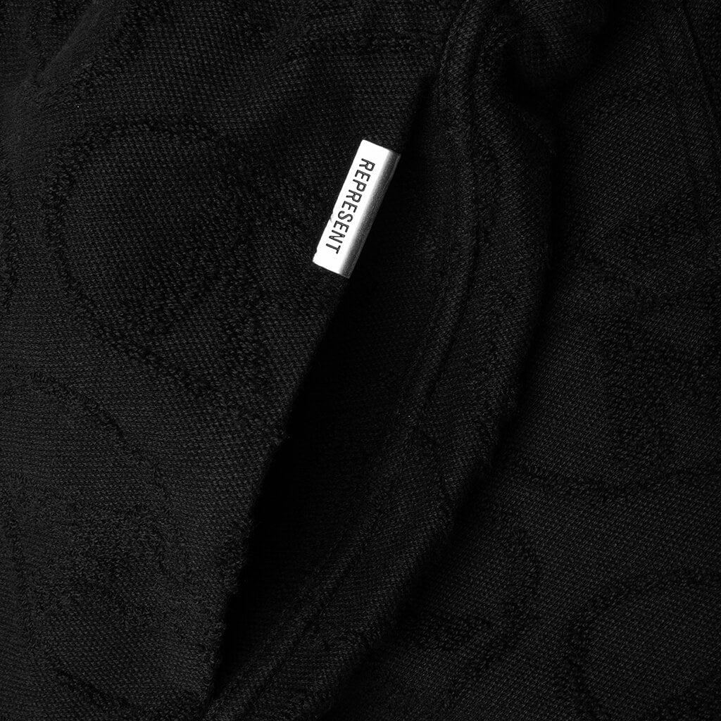 AOP Towel Short - Black