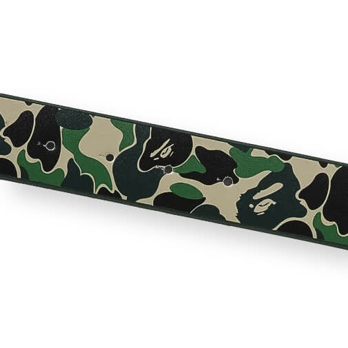 Abc Camo Bape Leather Belt - Green