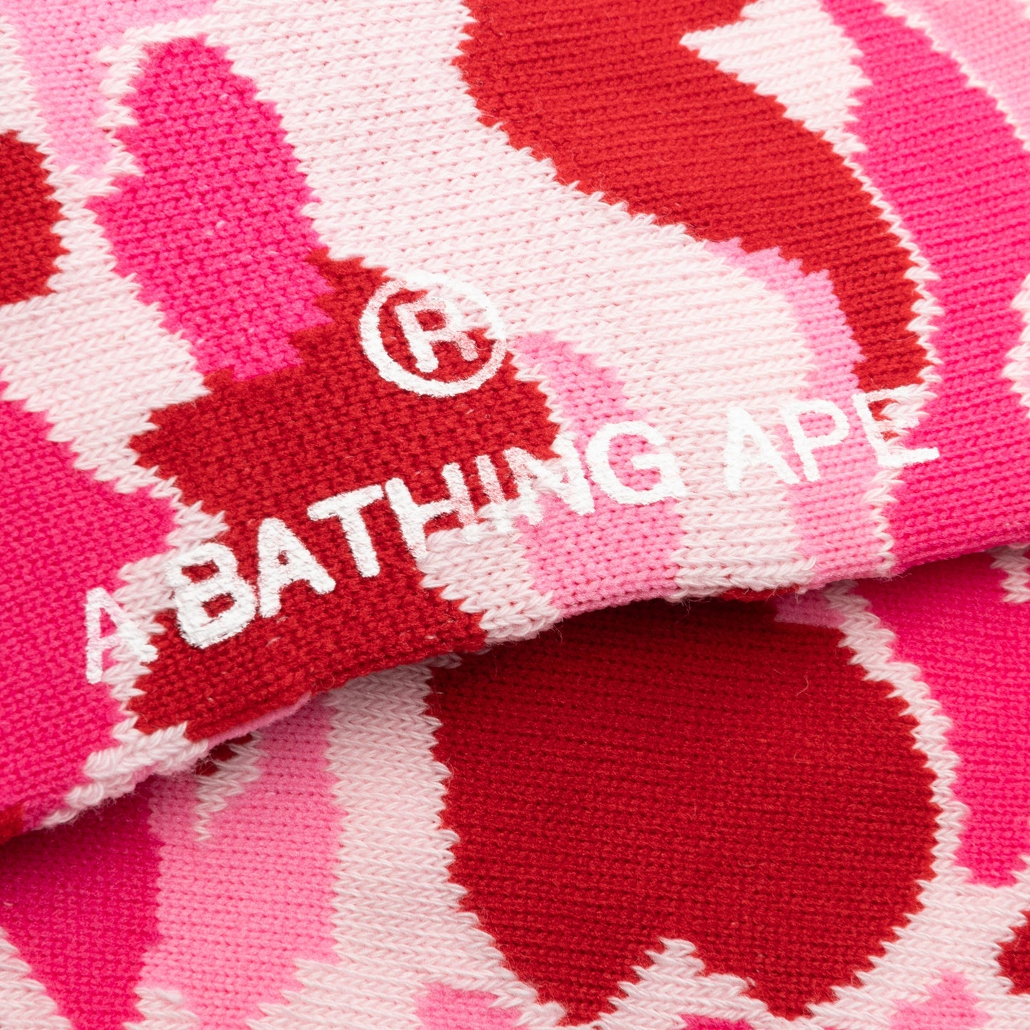 Abc Camo Jacquard Socks - Pink