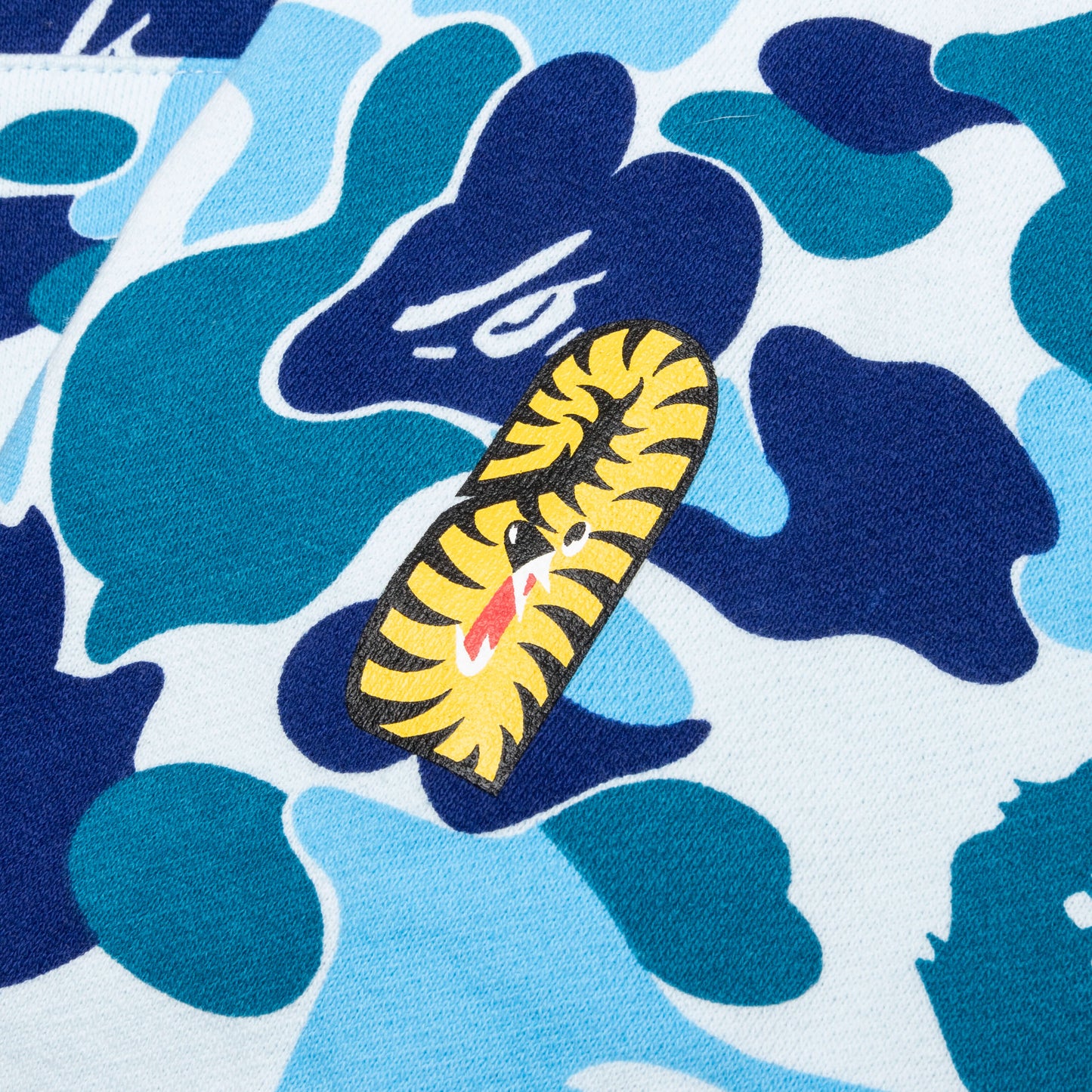 Abc Camo Tiger Full Zip Hoodie - Blue
