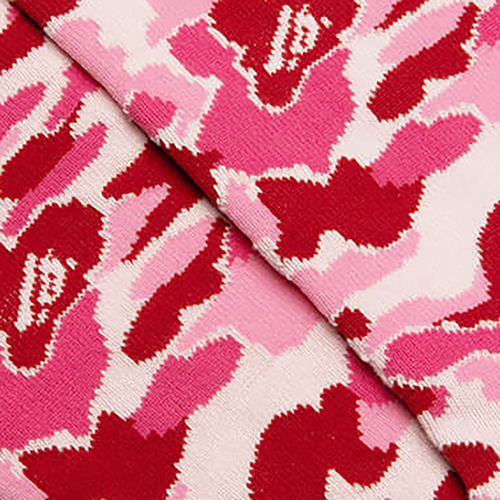ABC Camo Jacquard Socks - Pink