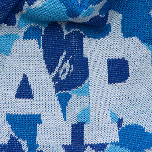 ABC Camo Knit Cap - Blue