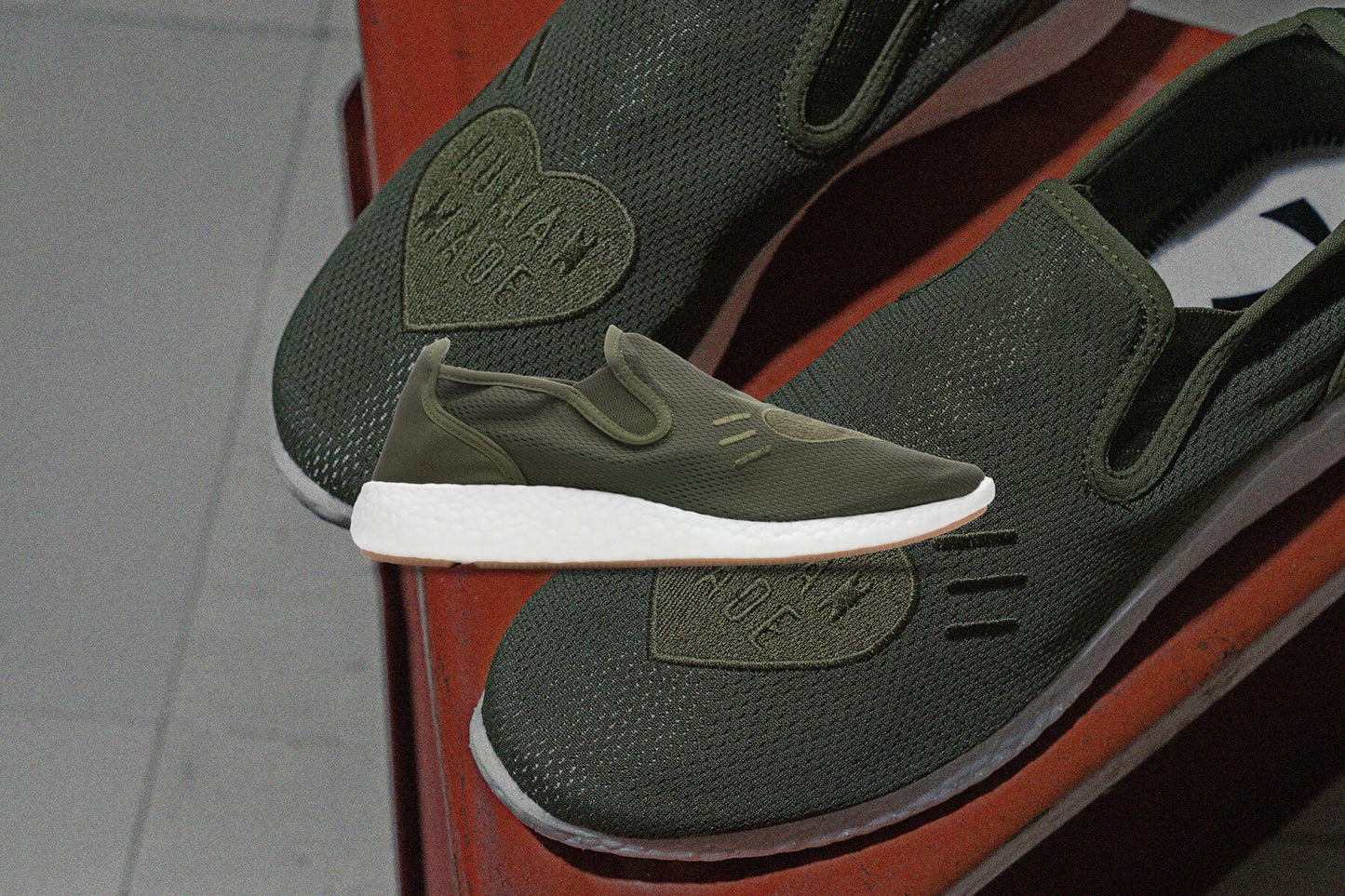 adidas Originals x Human Made Slipon Pure - Green