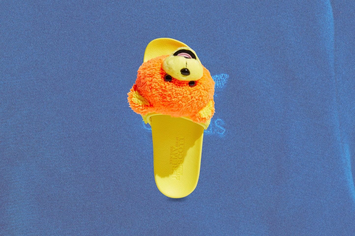 adidas Originals x Jeremy Scott Adilette Teddy - Solar Orange/Bright Yellow