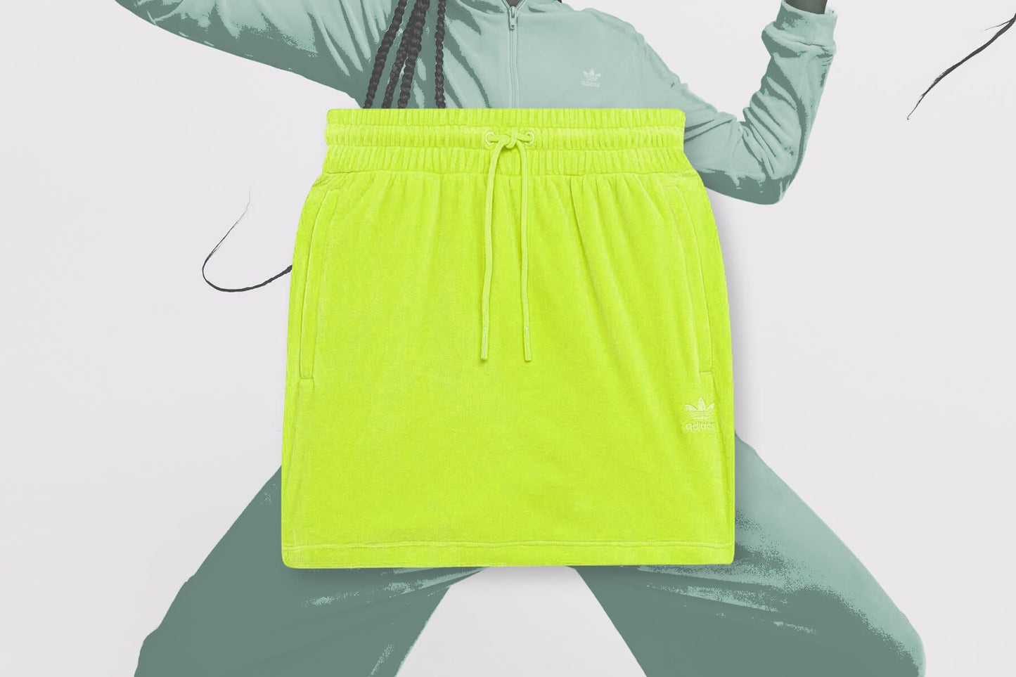 adidas Originals x Jeremy Scott Women's Skirt - Solar Yellow