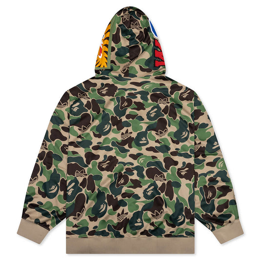 adidas Originals x BAPE Shark Track Hoodie - Crew Green
