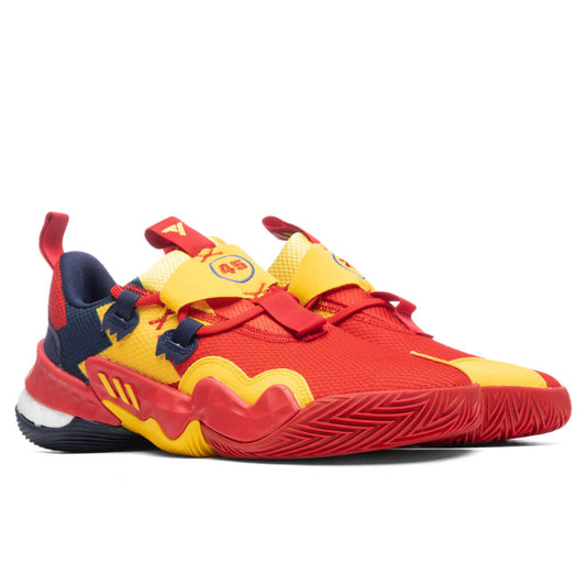 adidas Originals x Trae Young 1 MCAAG - Solid Red/Bold Gold/Navy Blue
