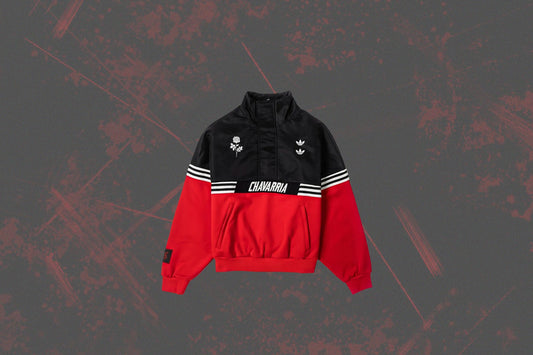 adidas Originals x Willy Chavarria Half Zip - Black/Red