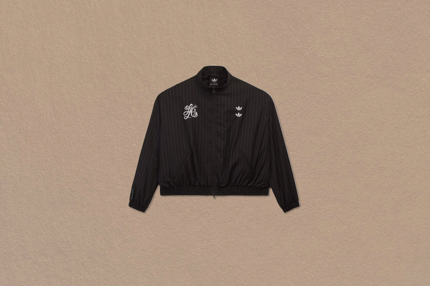 adidas Originals x Willy Chavarria Pinstripe Track Jacket - Black