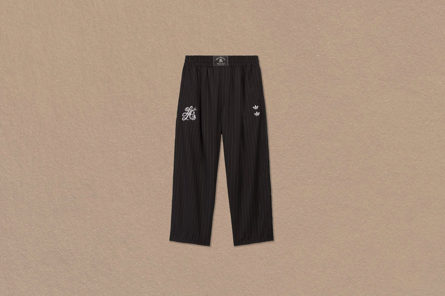 adidas Originals x Willy Chavarria Pinstripe Track Pants - Black
